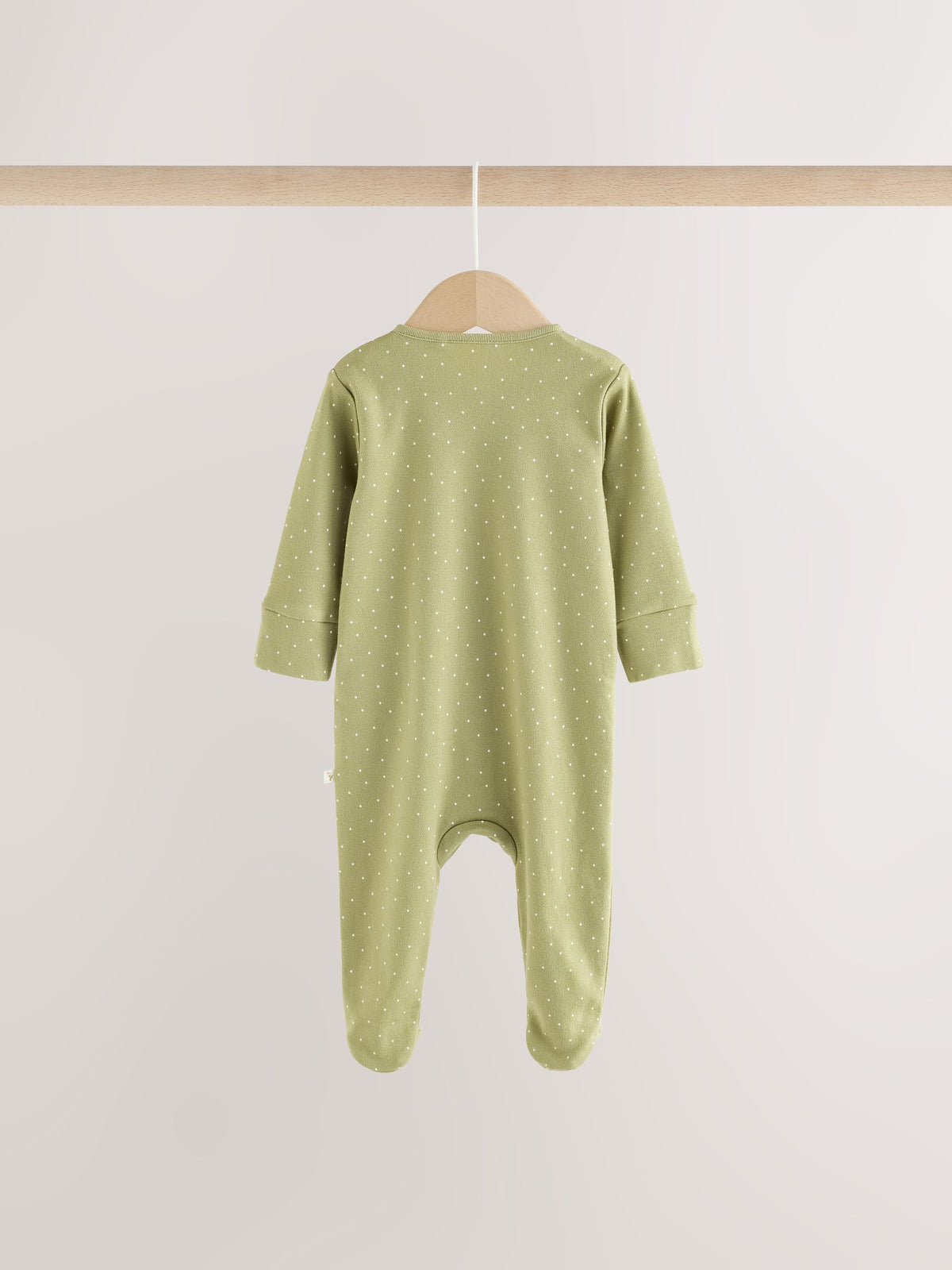 Pink/Green Bunny Wrap Baby Sleepsuits 3 Pack (0mths-3yrs)