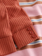 Pink/Cream Stripe Sweatshirt and Leggings Set (3mths-7yrs)