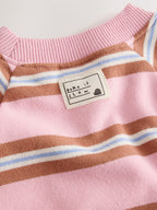 Pink/Cream Stripe Sweatshirt and Leggings Set (3mths-7yrs)