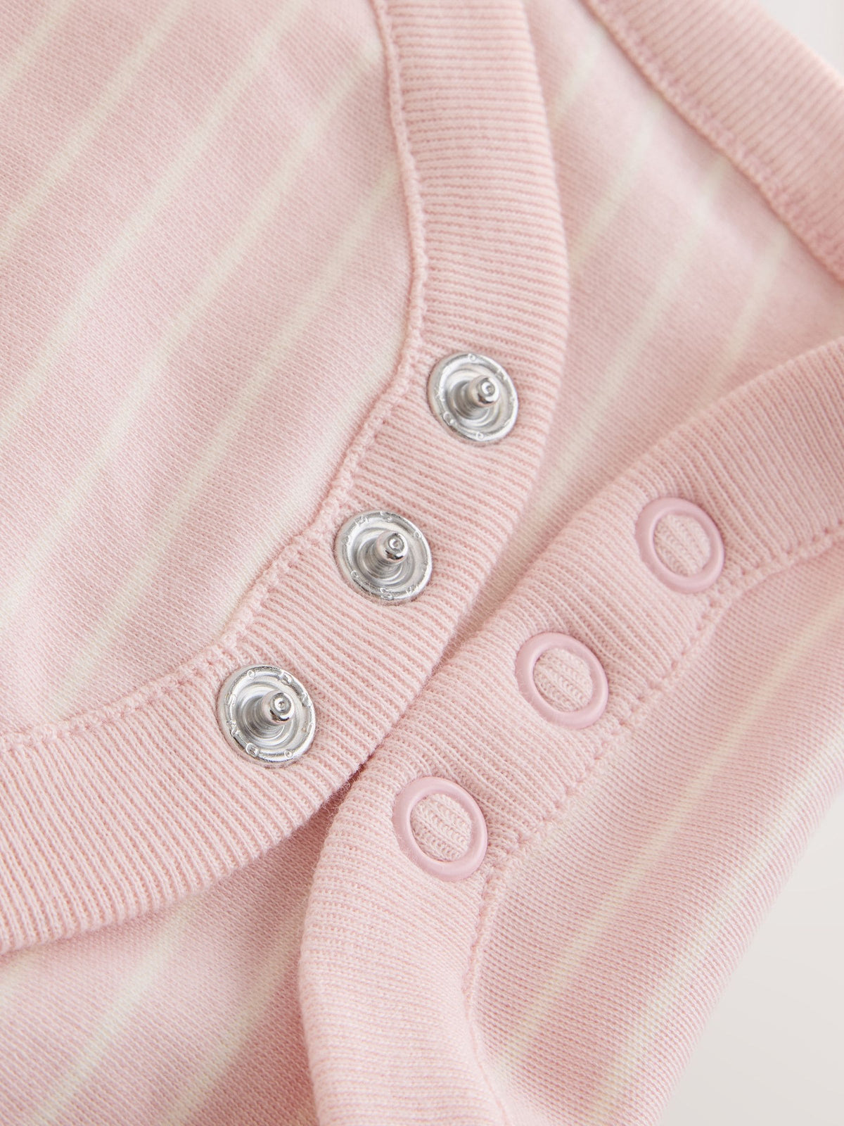 Ecru/Pink Cloud Long Sleeve Baby Bodysuits 5 Pack
