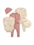Mamas & Papas Pink Welcome to the World 5 Piece Baby Clothing Set