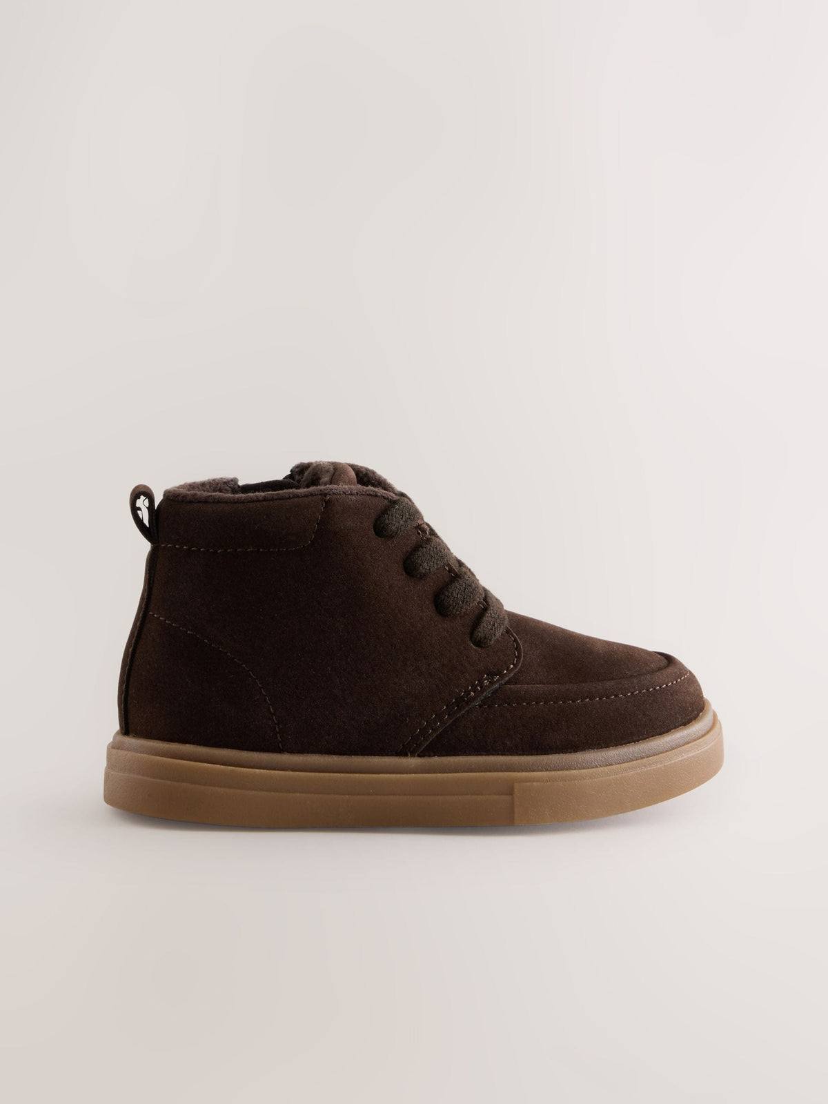 Chocolate Brown Warm Lined Lace up Boots