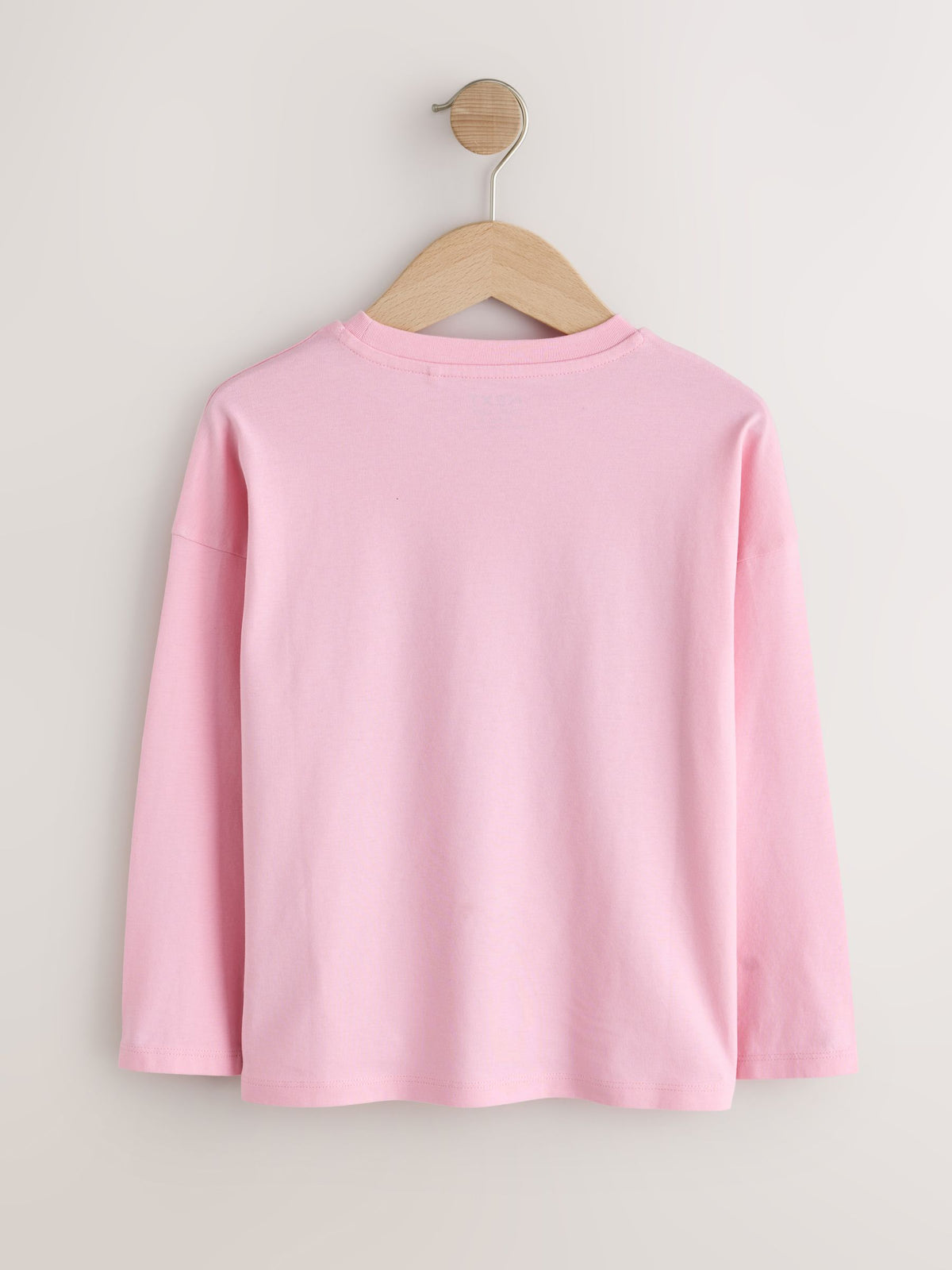 Pink Long Sleeve Sequin Heart Top (3-16yrs)