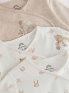 Neutral Bear Sleepsuits 3 Pack (0-2yrs)