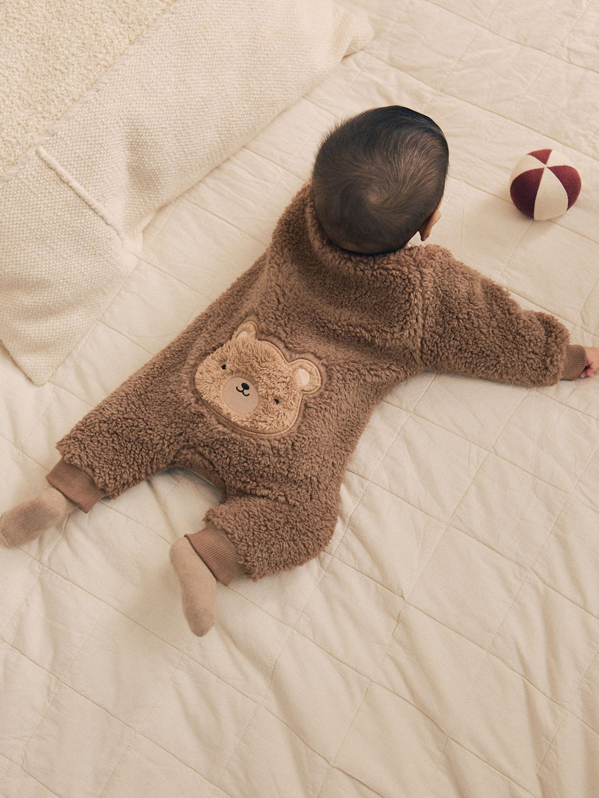 Brown Bear Borg Two Way Zip Sleepsuit