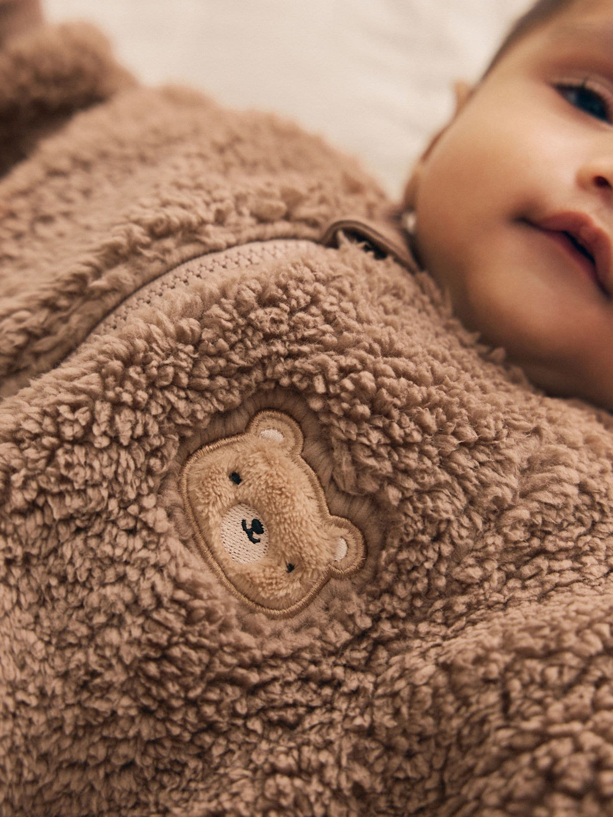 Brown Bear Borg Two Way Zip Sleepsuit
