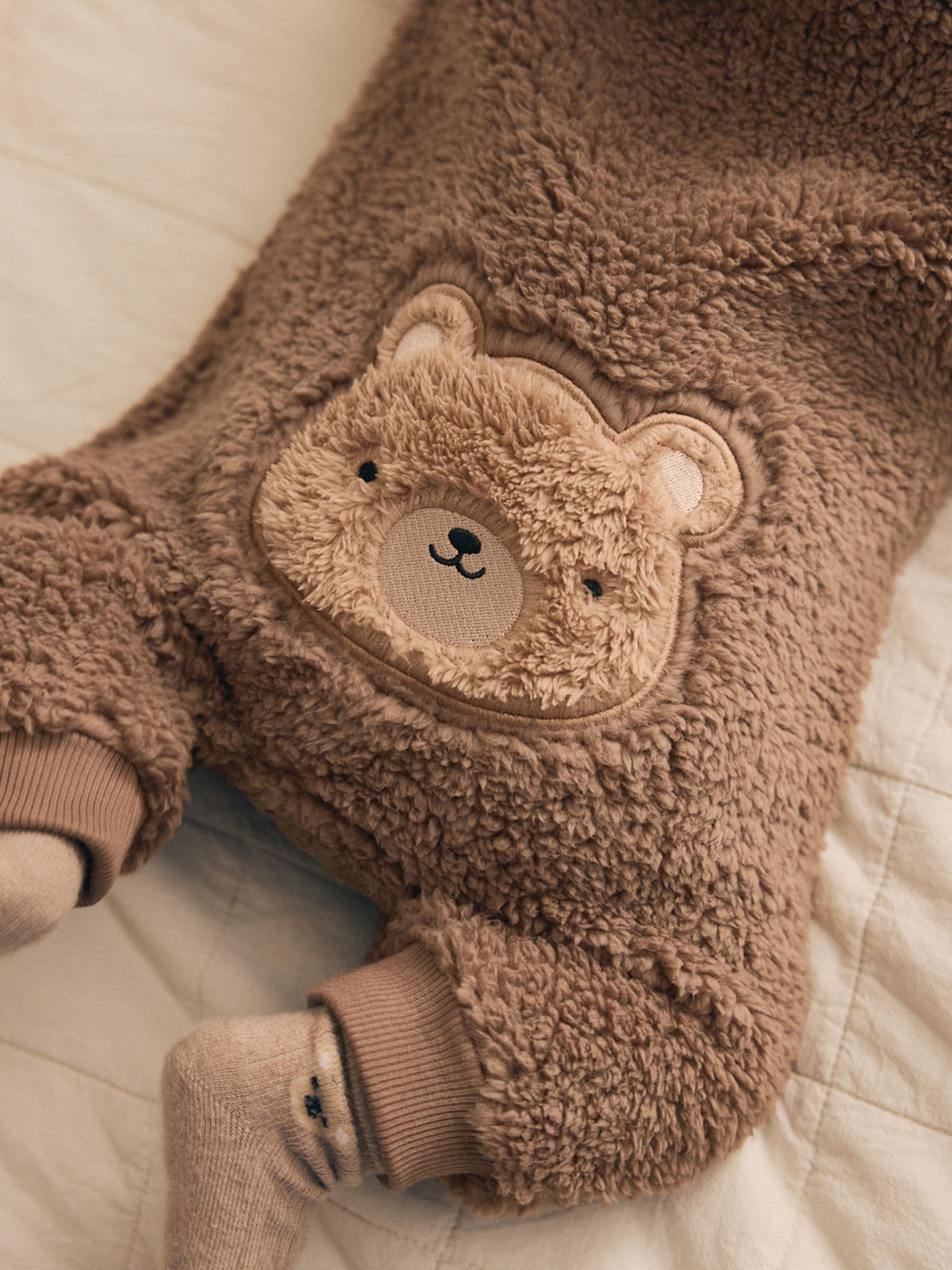 Brown Bear Borg Two Way Zip Sleepsuit