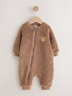 Brown Bear Borg Two Way Zip Sleepsuit