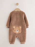Brown Bear Borg Two Way Zip Sleepsuit