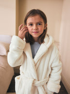 Ecru Soft Touch Fleece Dressing Gown (9mths-16yrs)
