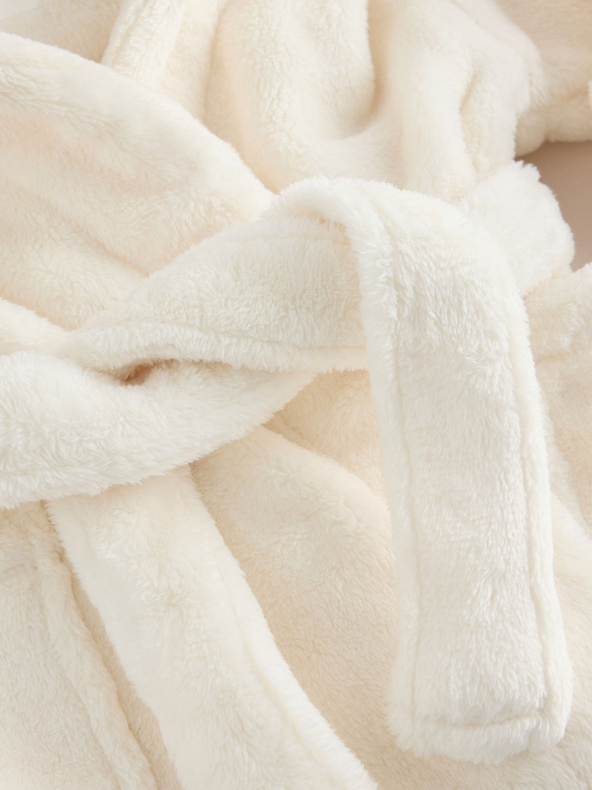 Ecru Soft Touch Fleece Dressing Gown (9mths-16yrs)