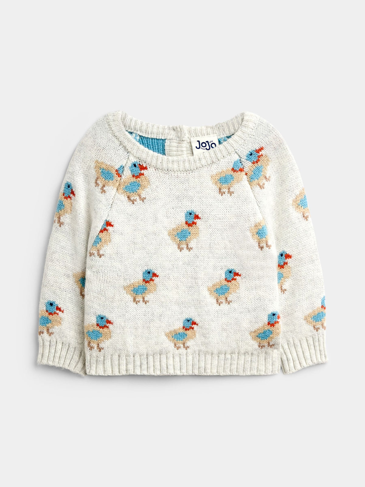 JoJo Maman Bébé Blue Duck Knitted Jumper & Leggings Set