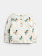 JoJo Maman Bébé Blue Duck Knitted Jumper & Leggings Set