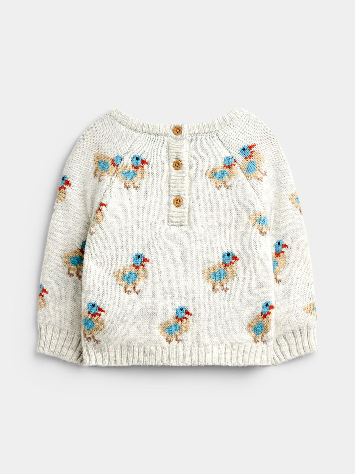 JoJo Maman Bébé Blue Duck Knitted Jumper & Leggings Set