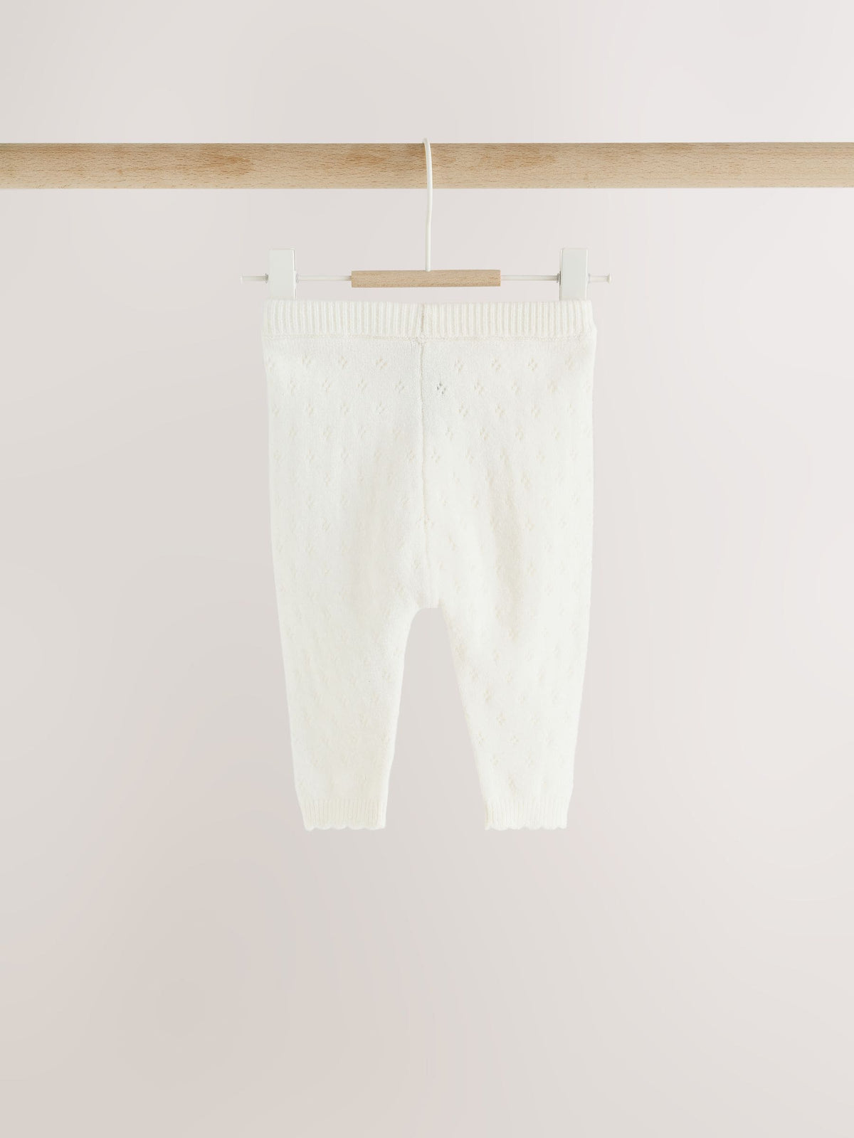 Ecru Cashmere Blend Knitted Wrap Over Cardigan and Leggings Baby 2 Piece Set (0mths-2yrs)