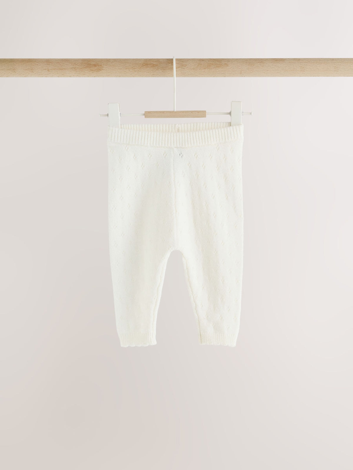Ecru Cashmere Blend Knitted Wrap Over Cardigan and Leggings Baby 2 Piece Set (0mths-2yrs)
