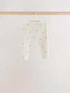 Pink Cherry Print Baby Leggings 5 Pack (0mths-2yrs)