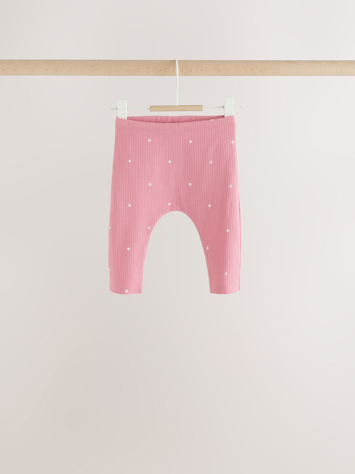 Pink Cherry Print Baby Leggings 5 Pack (0mths-2yrs)