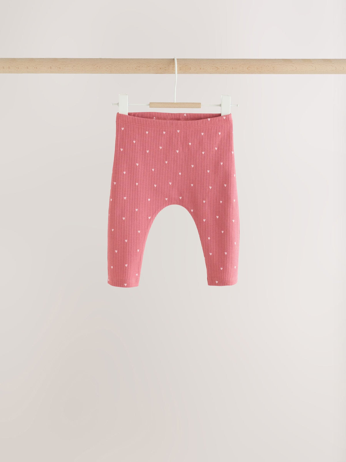 Pink Cherry Print Baby Leggings 5 Pack (0mths-2yrs)