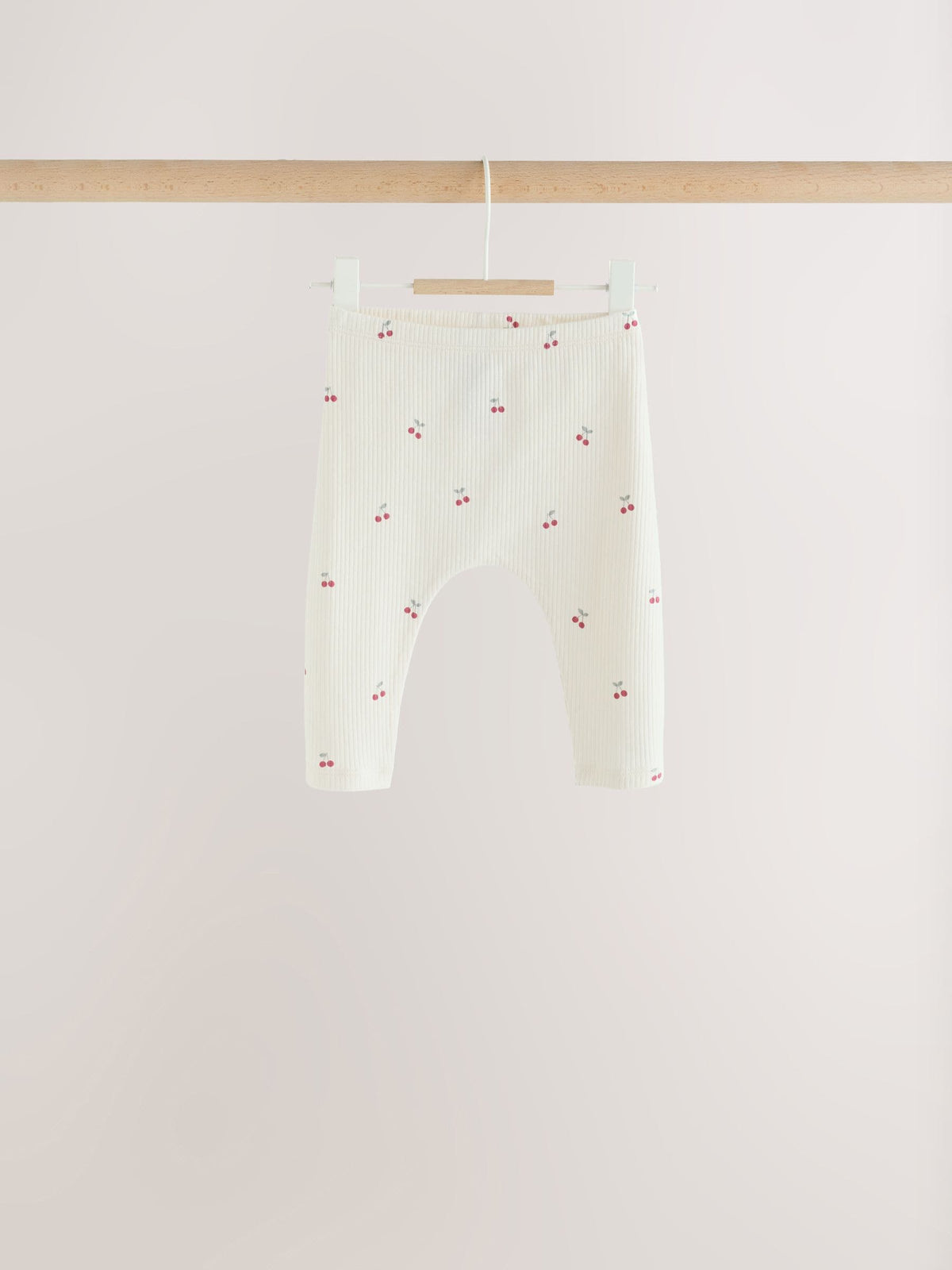 Pink Cherry Print Baby Leggings 5 Pack (0mths-2yrs)