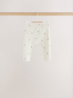Pink Cherry Print Baby Leggings 5 Pack (0mths-2yrs)