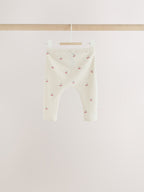 Pink Cherry Print Baby Leggings 5 Pack (0mths-2yrs)