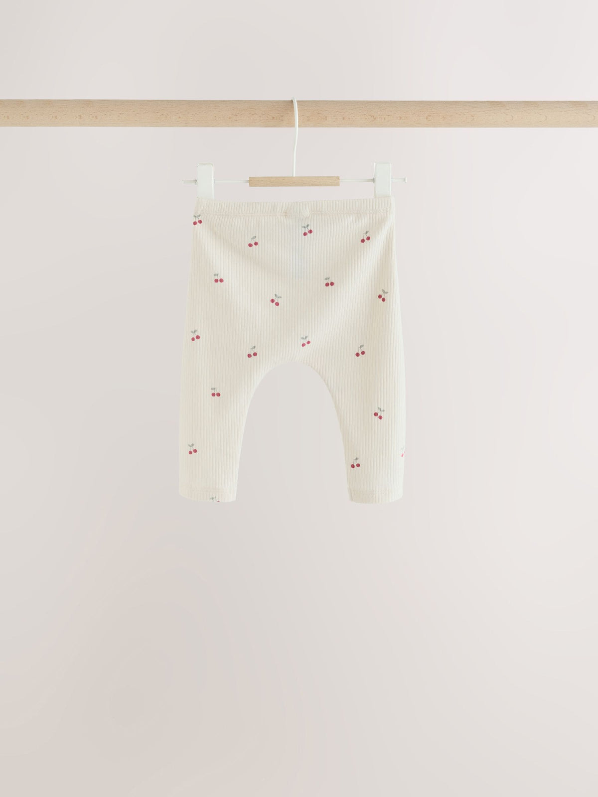 Pink Cherry Print Baby Leggings 5 Pack (0mths-2yrs)