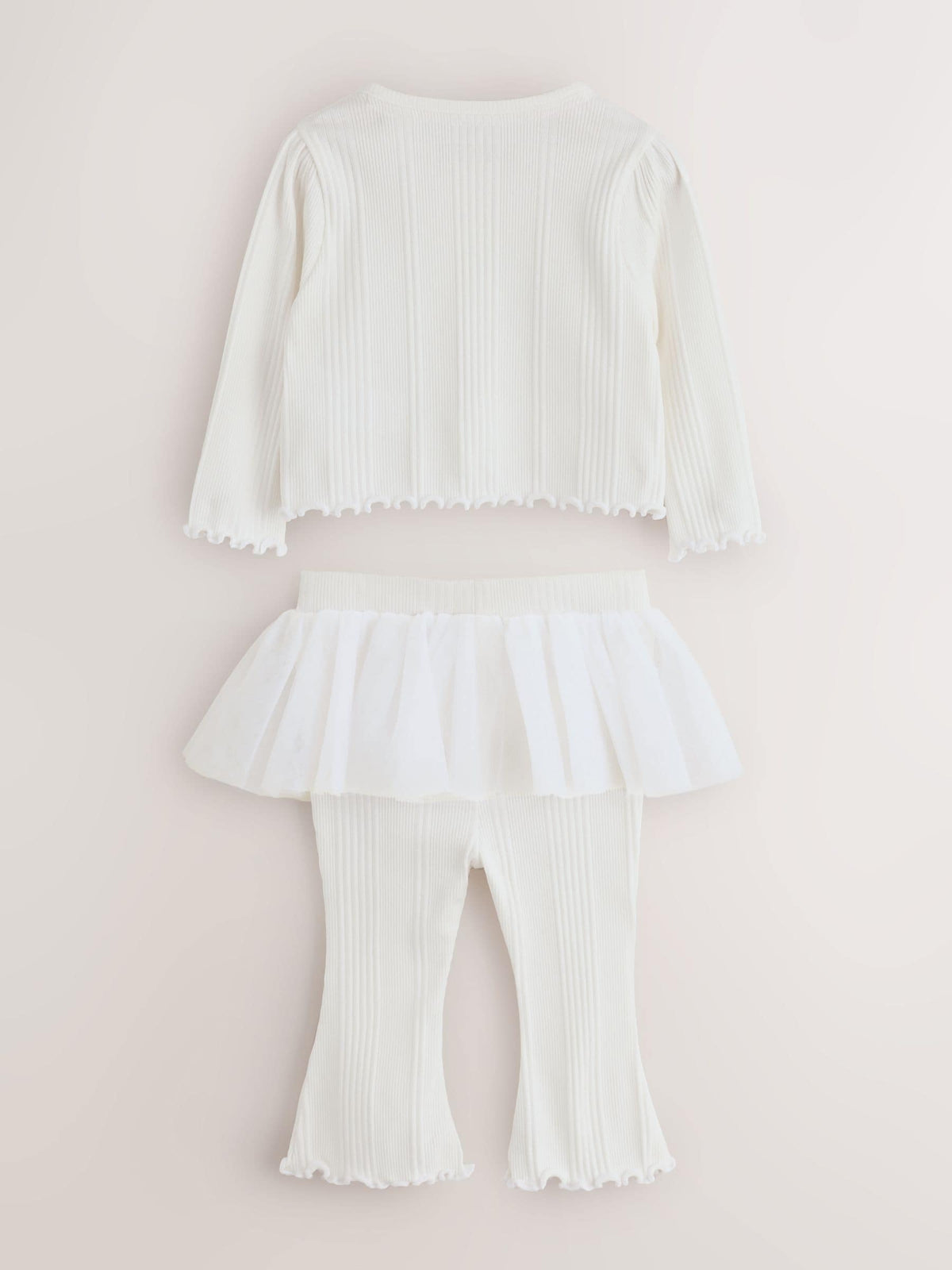 Baker by Ted Baker 2 Piece Mesh Tutu Top & Flare Leggings Set