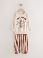 Neutral ski print Jogger Pyjamas 3 Pack (9mths-12yrs)