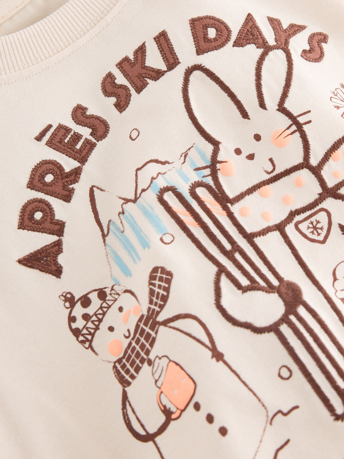 Neutral ski print Jogger Pyjamas 3 Pack (9mths-12yrs)
