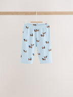 Blue Dog Print Baby Top and Wide Leg Leggings Set 6 Piece (0mths-2yrs)