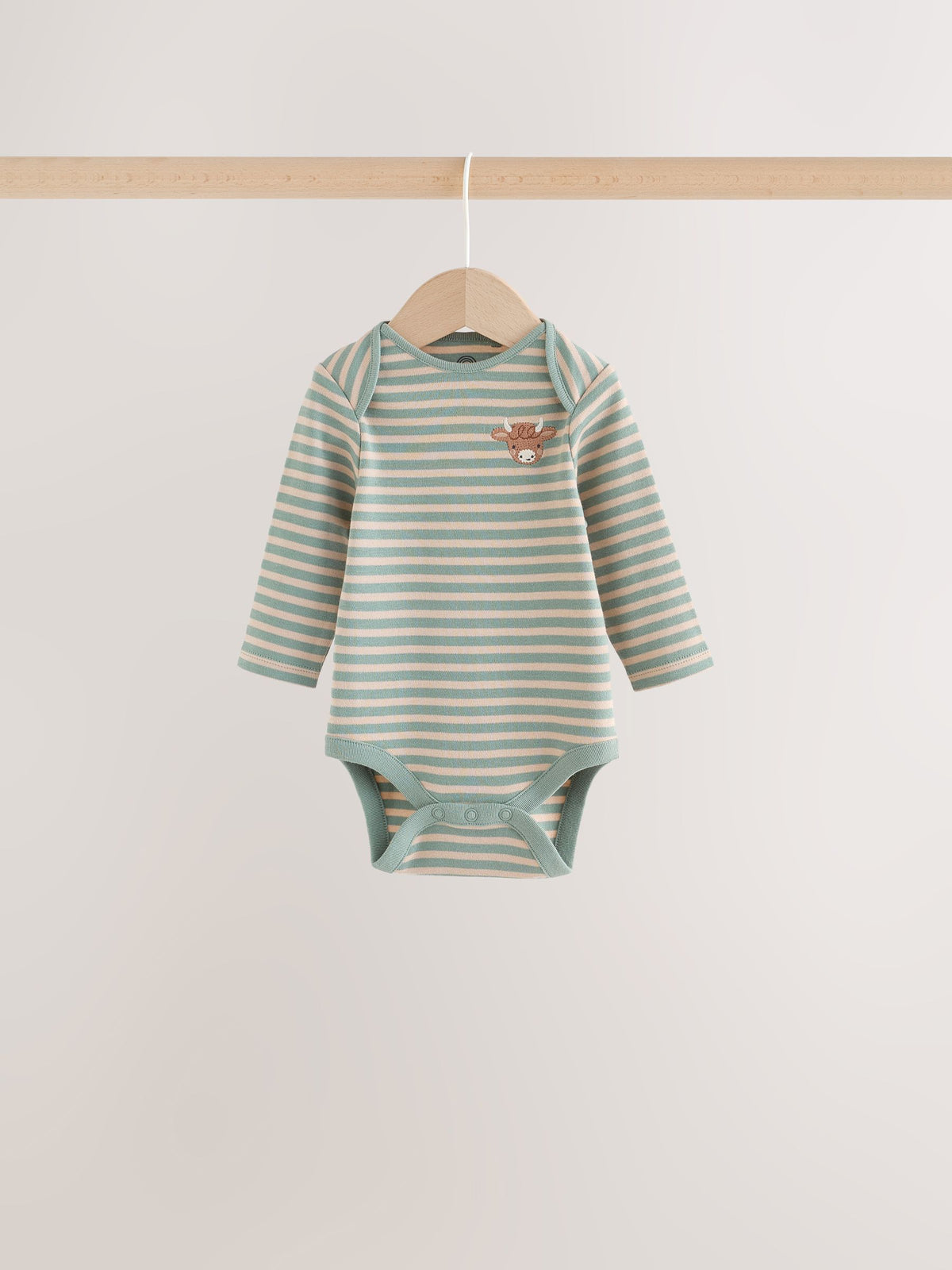 Neutral Hamish Long Sleeve Bodysuits 5 Pack