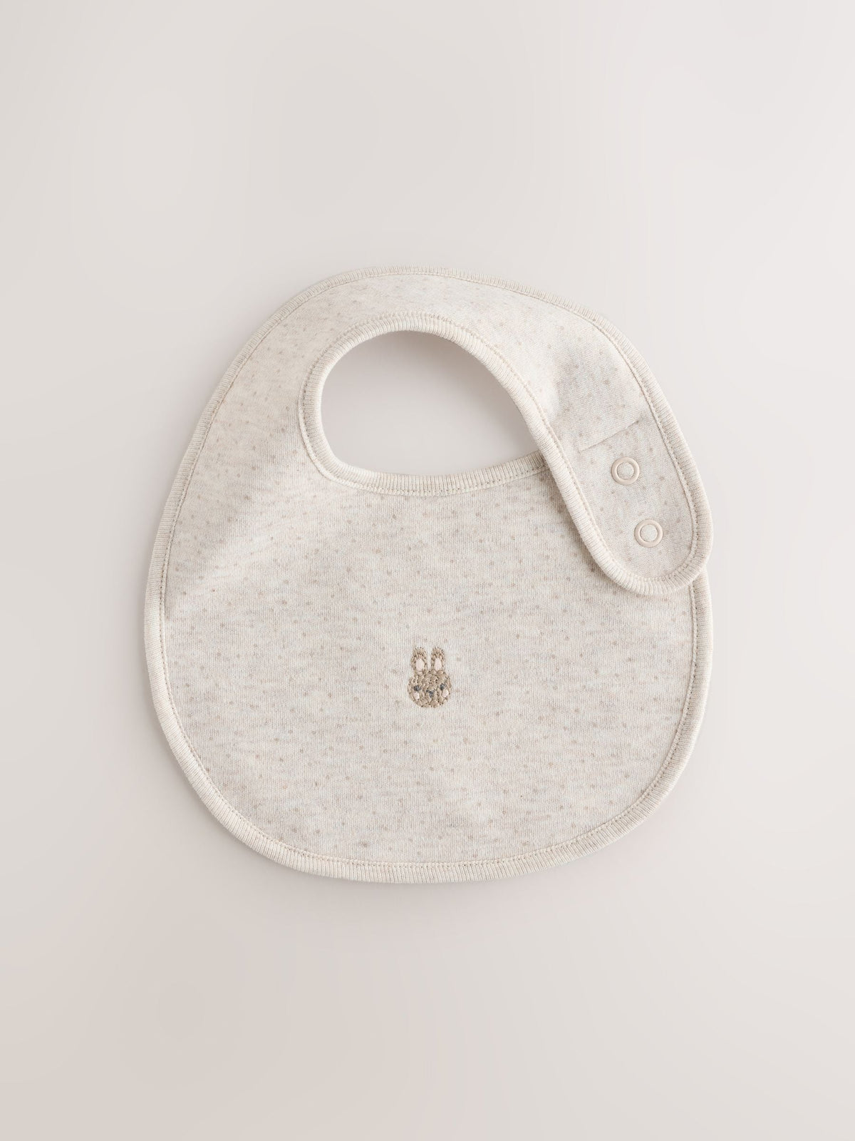 Neutral Bunny Baby Bibs 5 Pack
