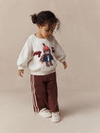 Cream Bear Crew Neck Sweatshirt (3mths-7yrs)
