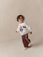 Cream Bear Crew Neck Sweatshirt (3mths-7yrs)