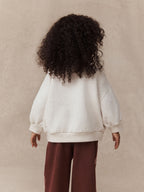 Cream Bear Crew Neck Sweatshirt (3mths-7yrs)