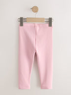 Black/Blue/Pink Cosy Fleece Lined Leggings 4 Pack (3mths-7yrs)
