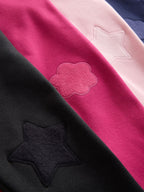 Black/Blue/Pink Cosy Fleece Lined Leggings 4 Pack (3mths-7yrs)