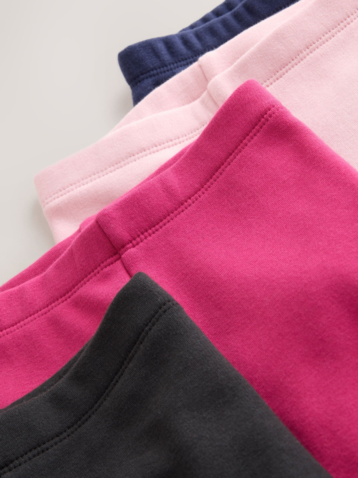 Black/Blue/Pink Cosy Fleece Lined Leggings 4 Pack (3mths-7yrs)