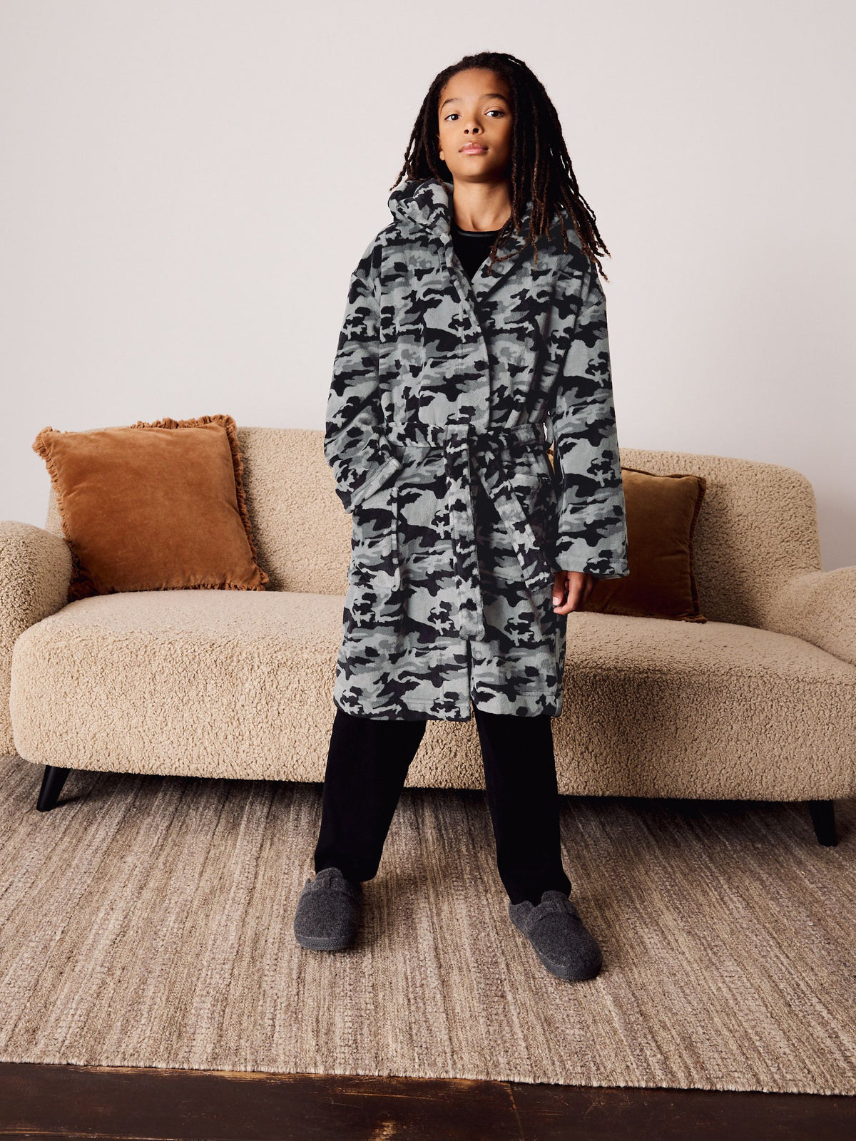 Grey Camo Robe (1.5-16yrs)