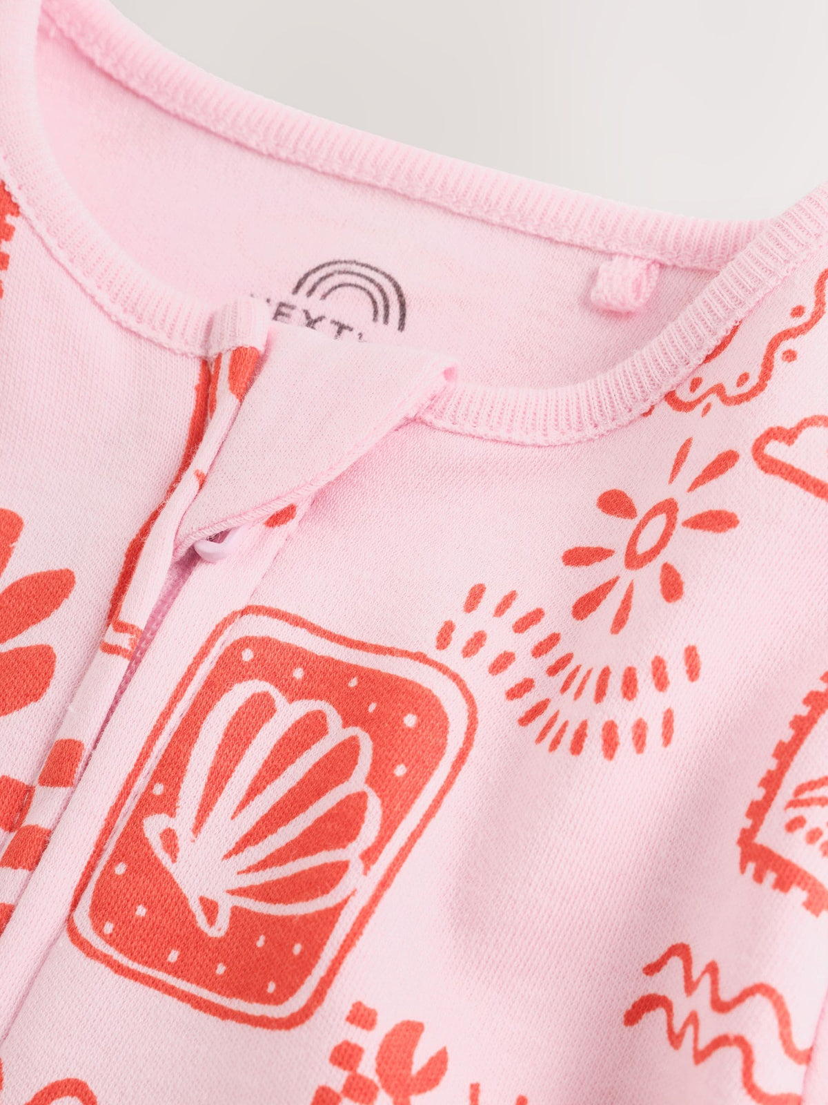 Red/Pink Baby Sleepsuits 3 Pack (0mths-3yrs)