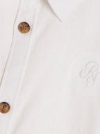 River Island White Short Sleeve Smart Shirt & Chino Shorts Set
