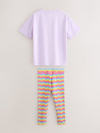 Little Bird Rainbow Butterfly T-Shirt and Leggings 2 Piece Set