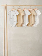 Mamas & Papas Cream Duckling Bodysuits 5 Pack