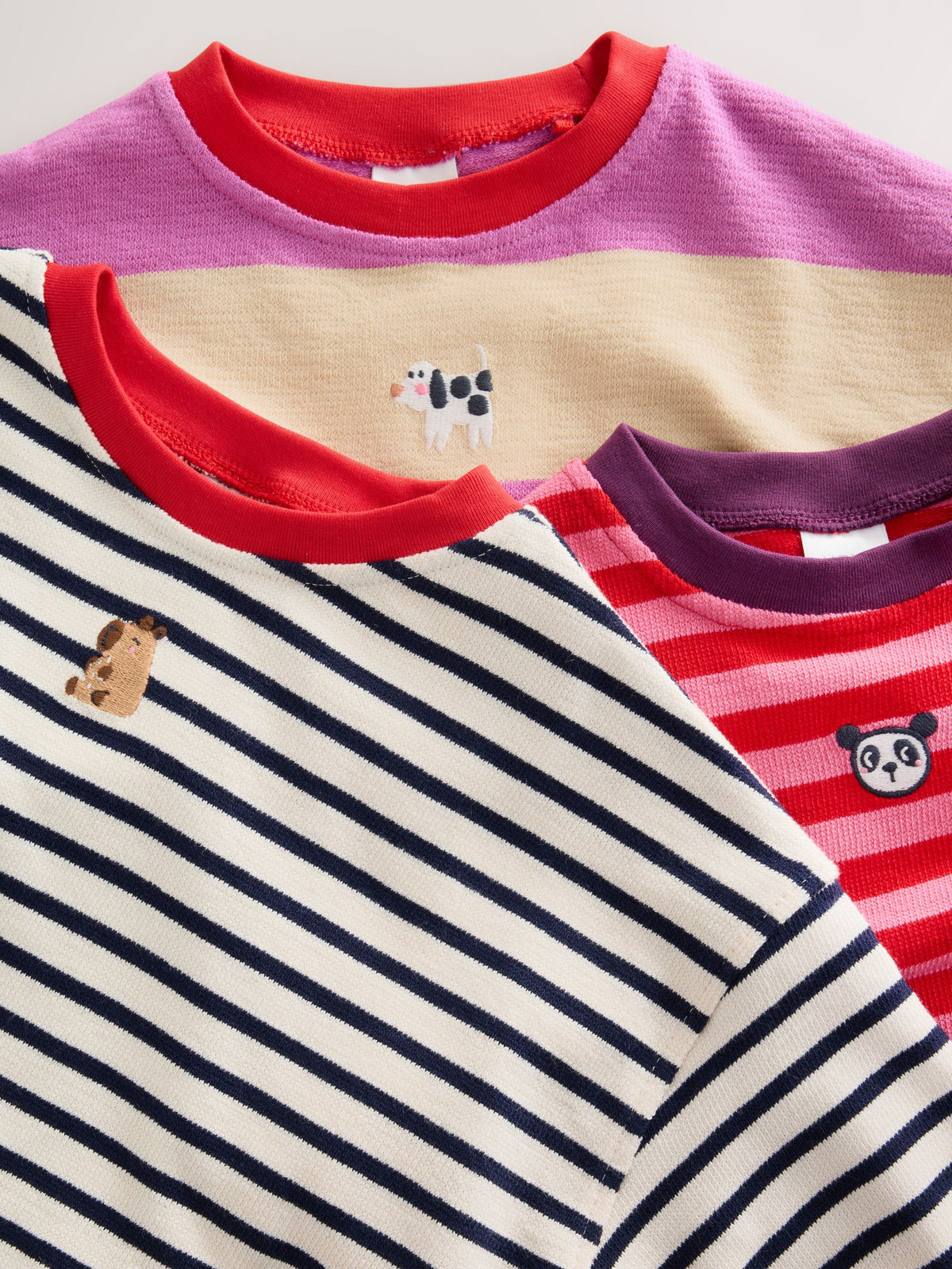 Multi Stripe T-Shirts 3 Pack (3mths-7yrs)