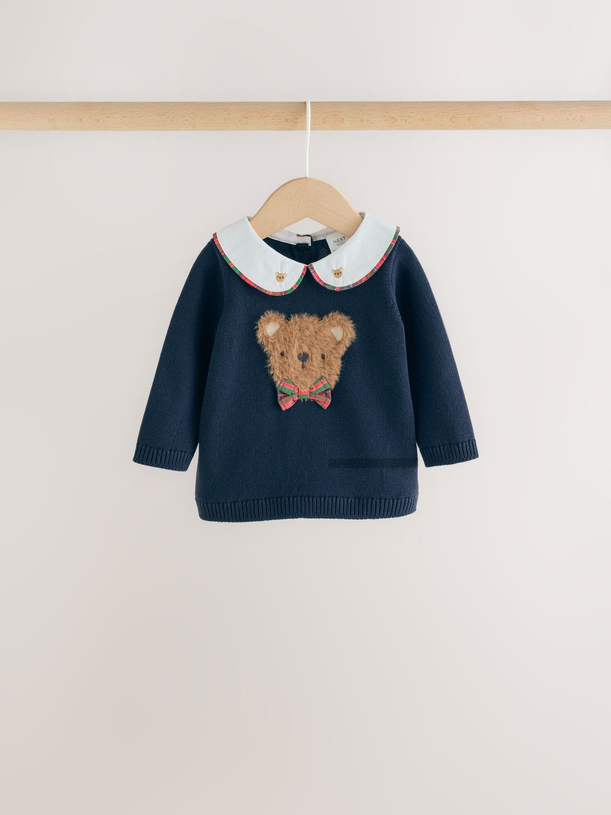 Navy Blue Bear Knitted Jumper and Leggings Baby Set (0mths-2yrs)