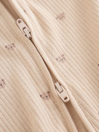Neutral Brown Bear Two Way Zip Baby Sleepsuits 4 Pack (0mths-2yrs)