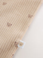 Neutral Brown Bear Two Way Zip Baby Sleepsuits 4 Pack (0mths-2yrs)