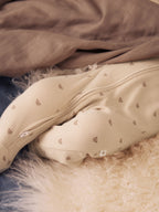 Neutral Brown Bear Two Way Zip Baby Sleepsuits 4 Pack (0mths-2yrs)