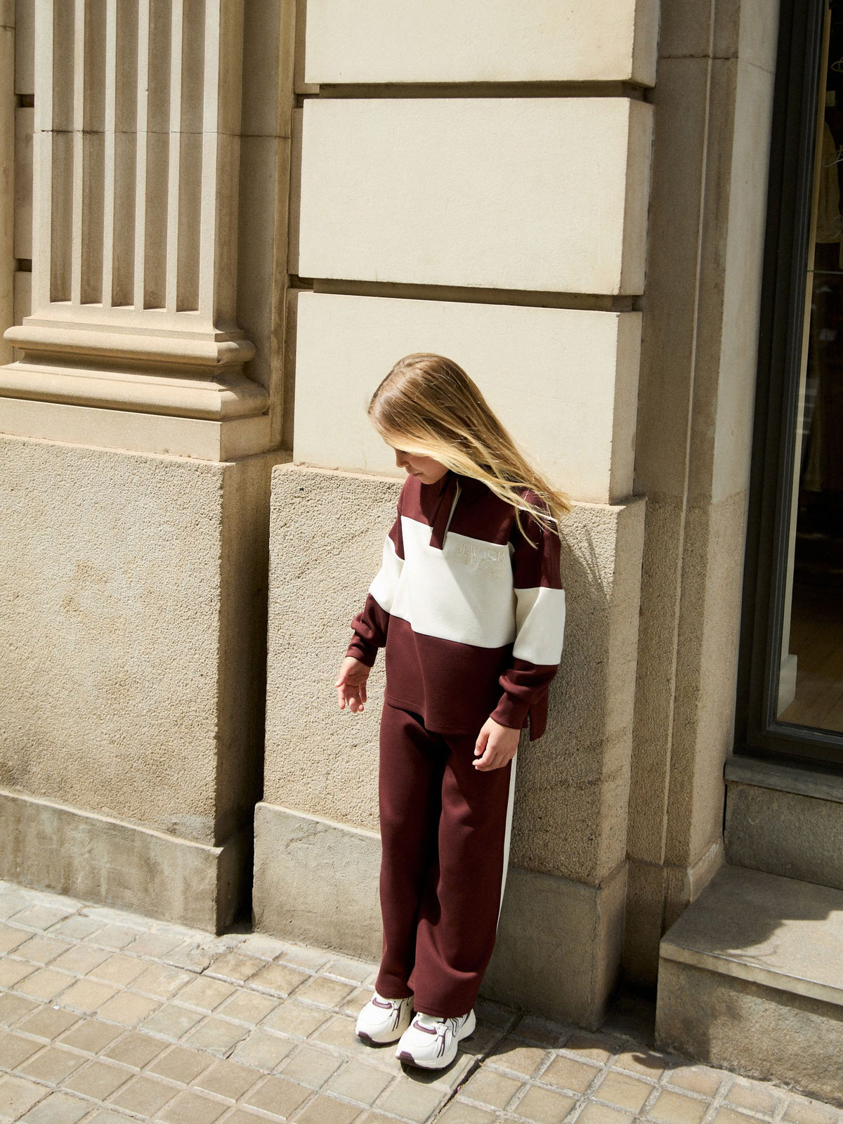 Chocolate Brown Rugby Top And Joggers Set (3-16yrs)
